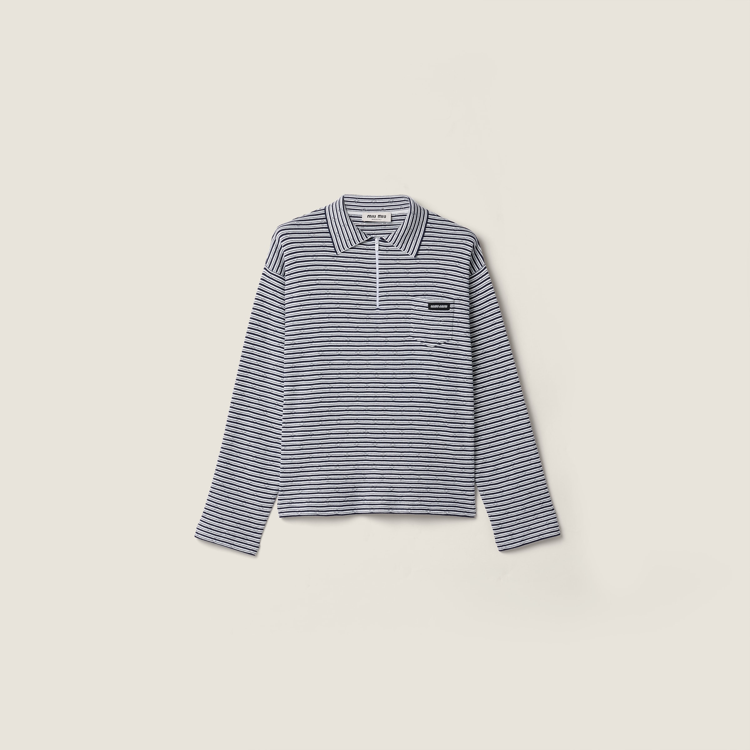 Cotton, cashmere, and silk polo shirt from Miu Miu - $3,150