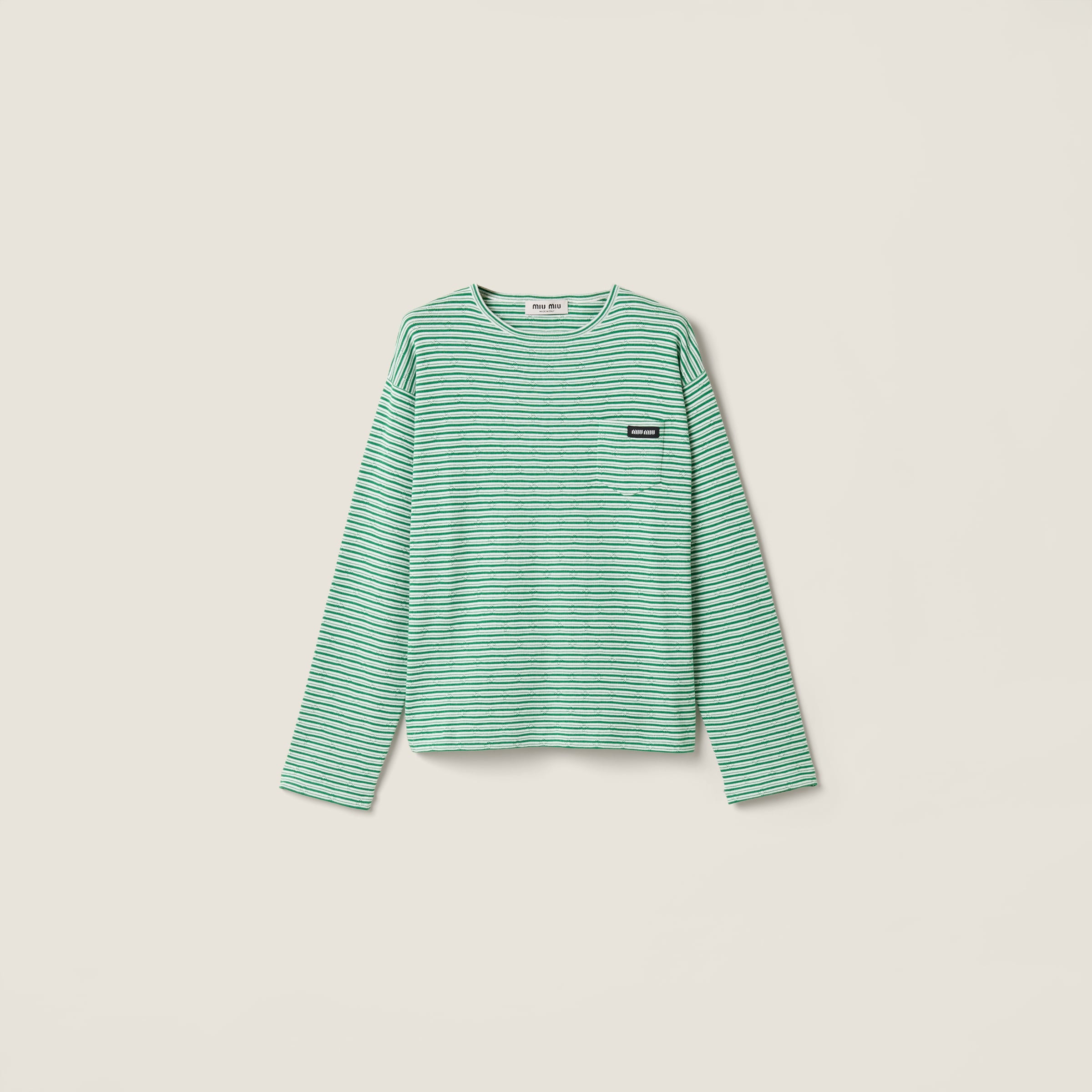 Cotton, cashmere and silk crew-neck knit sweater from Miu Miu - $2,950