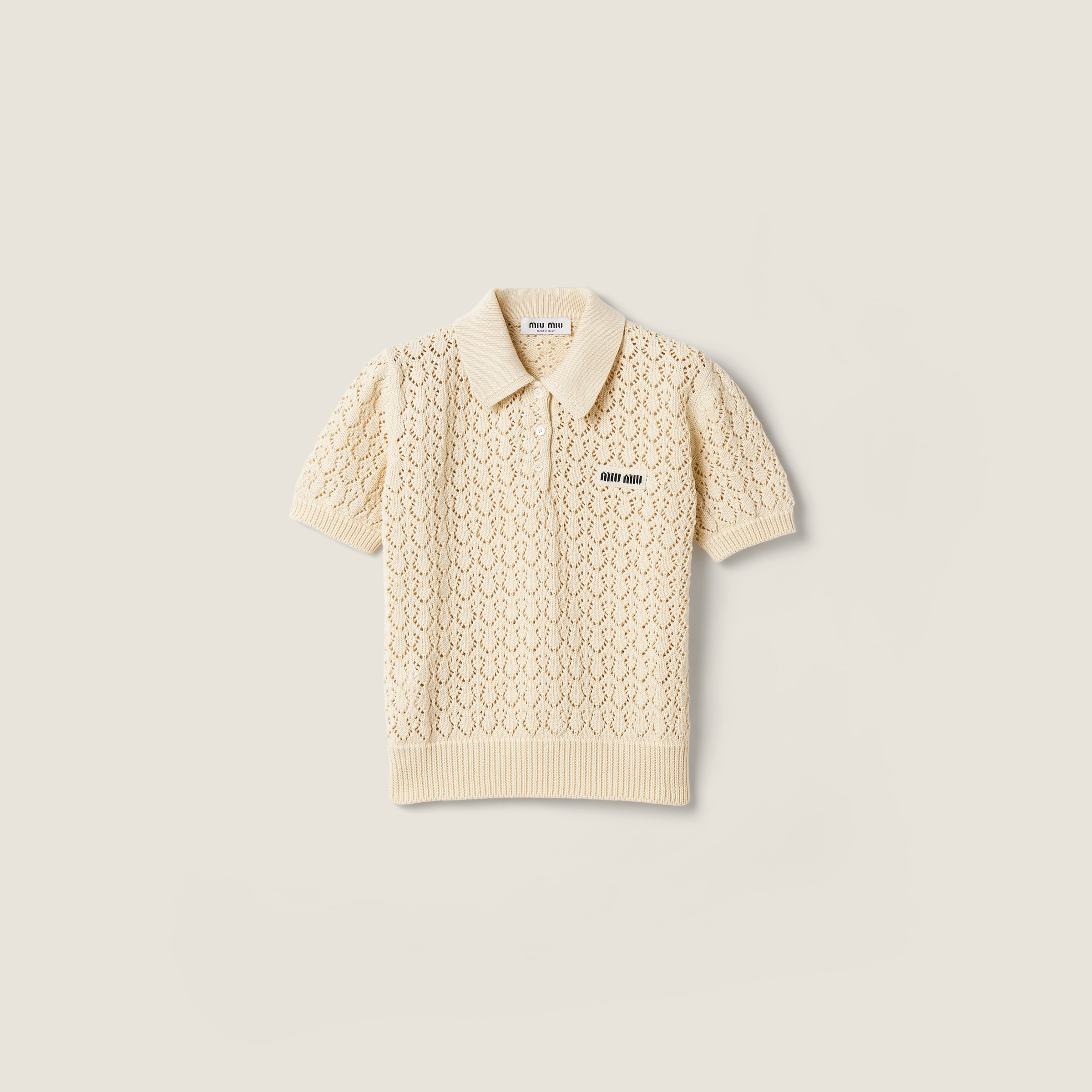 Cotton polo shirt from Miu Miu - $1,690