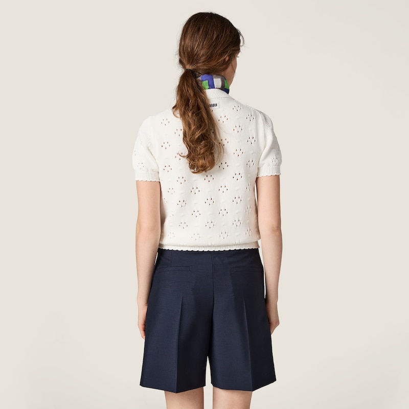 Cotton crew-neck sweater