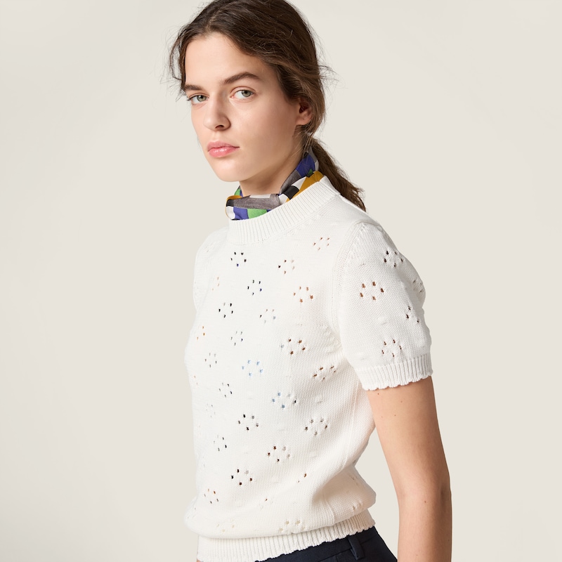 Cotton crew-neck sweater