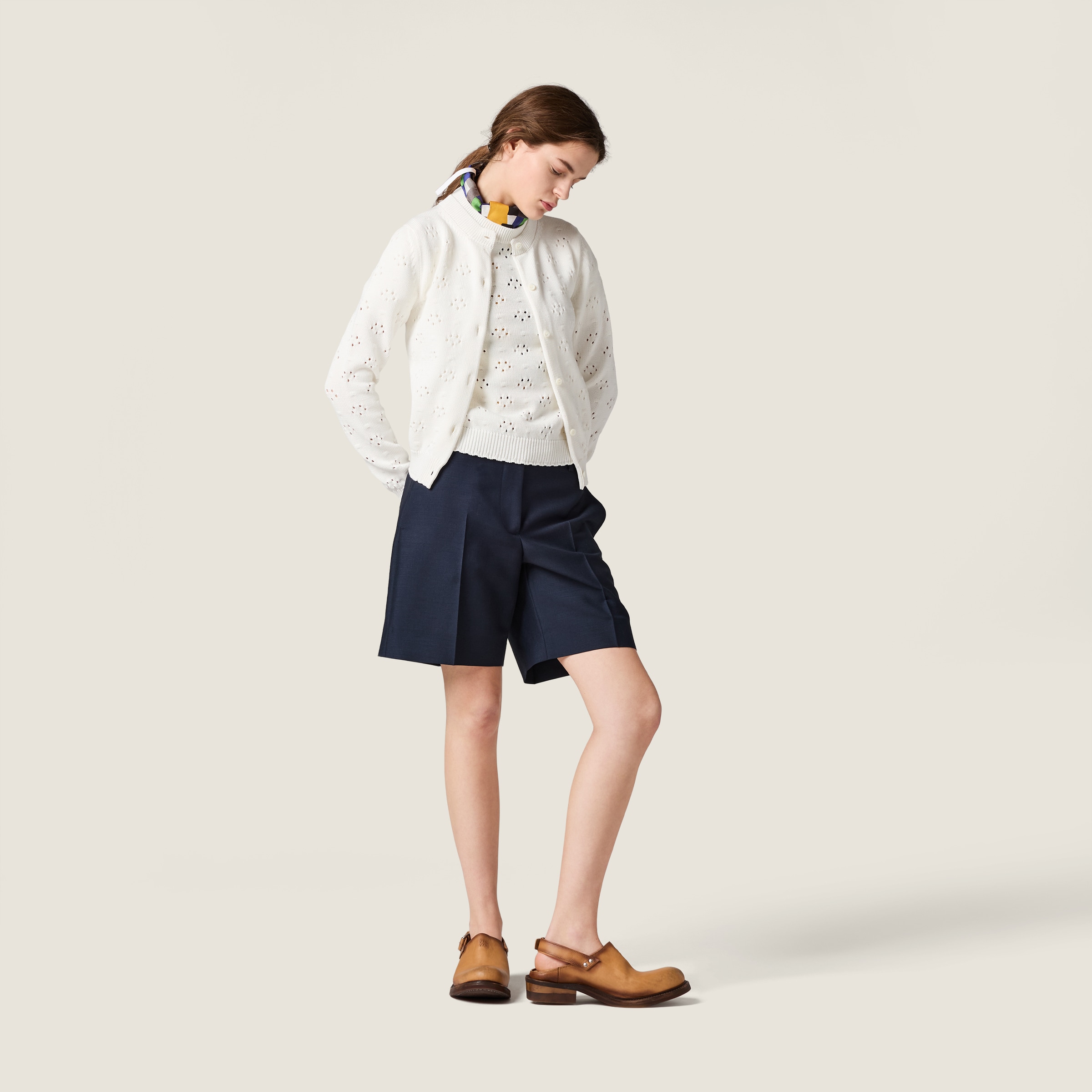 あっこ♡  miumiu アンサンブル　カーディガン&トップス レディース】ニットウェア コレクション | Miu Miu - 日本