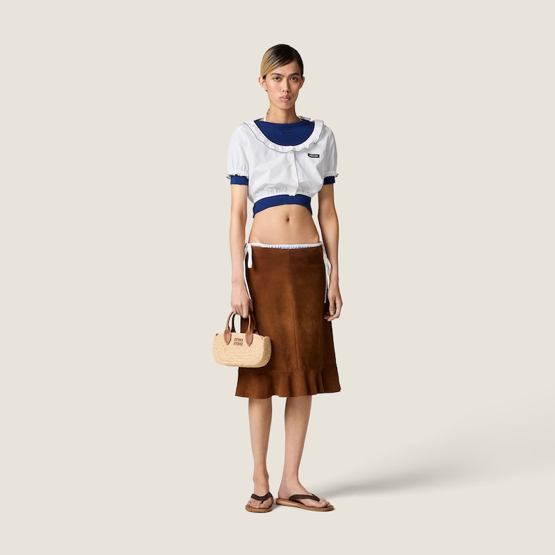 Cotton boat neck sweater