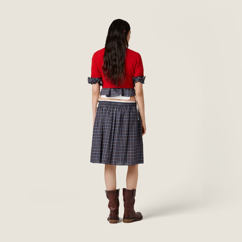 Pull court en cachemire