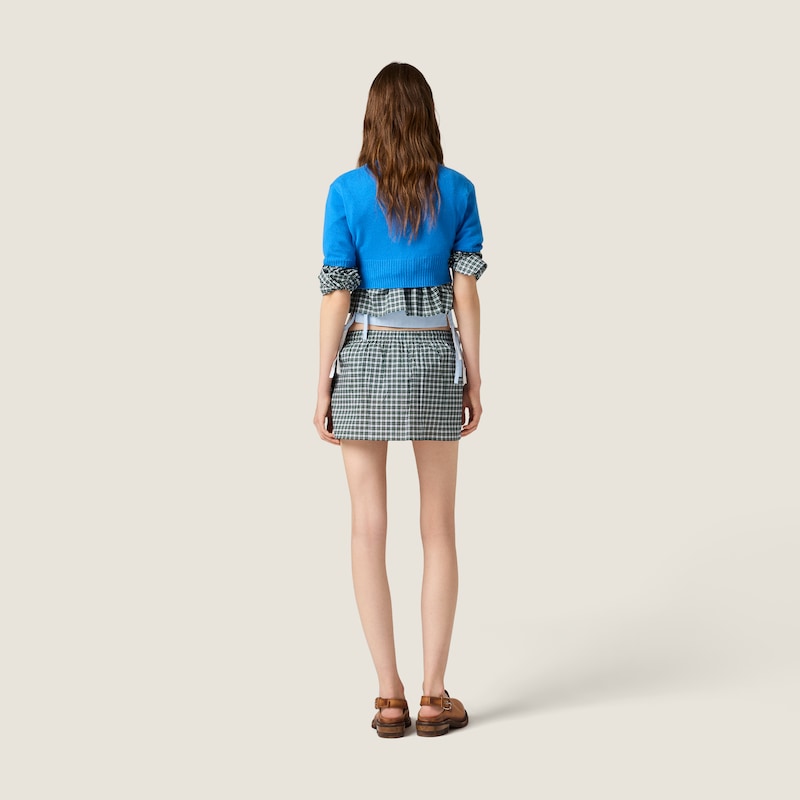 Pull court en cachemire