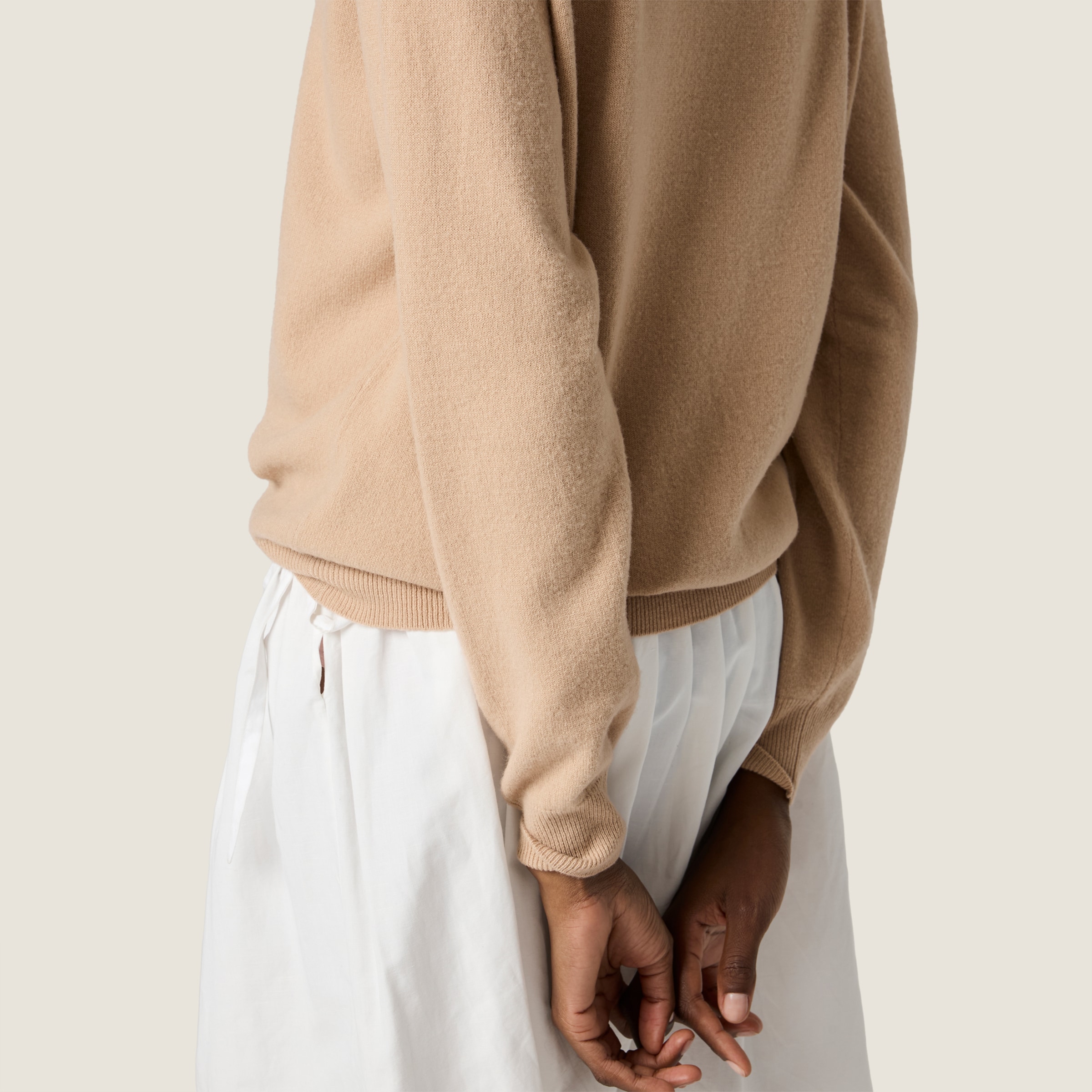 Wool and cashmere polo sweater - thumbnail 6