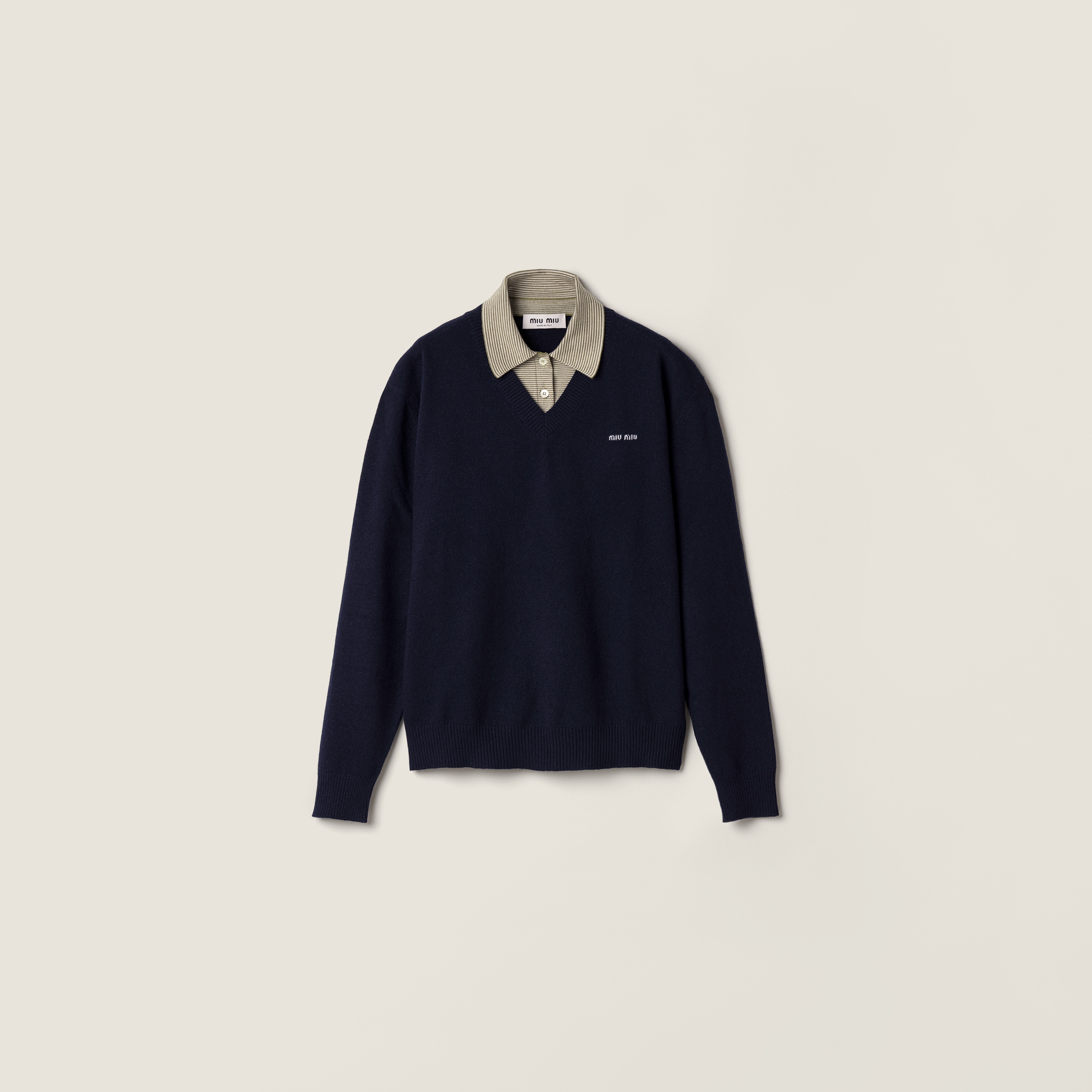 Wool and cashmere sweater