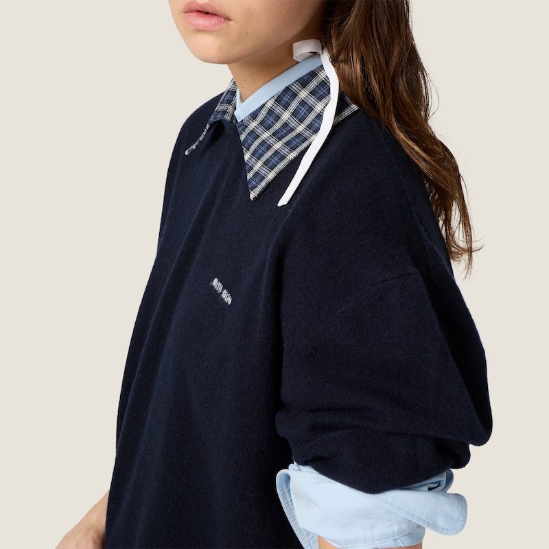 Cashmere polo sweater
