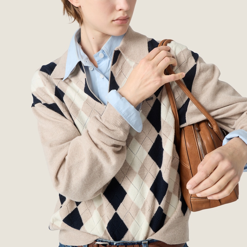 Cashmere polo sweater