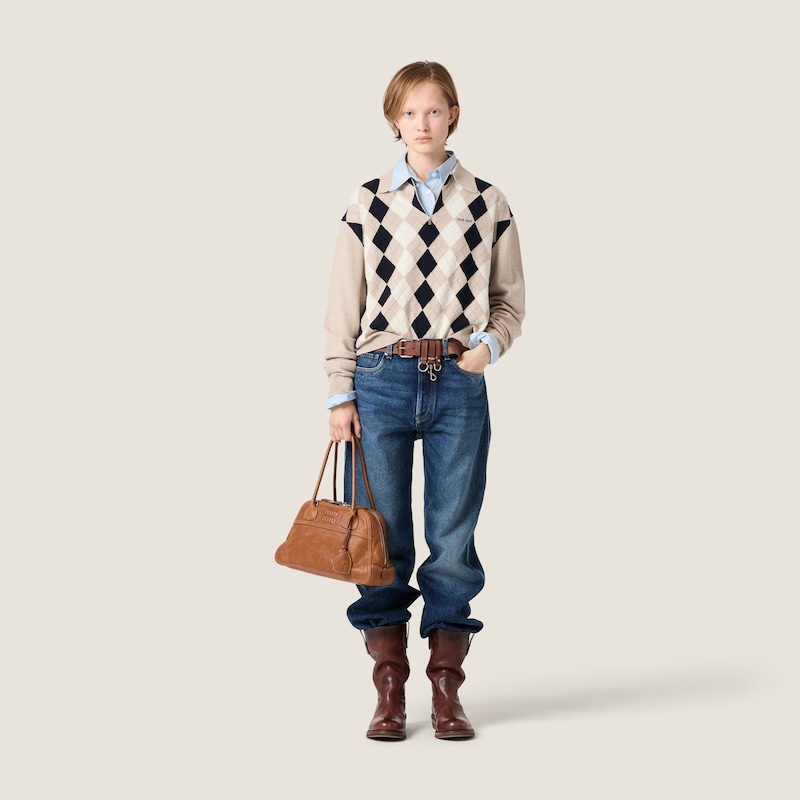 Cashmere polo sweater