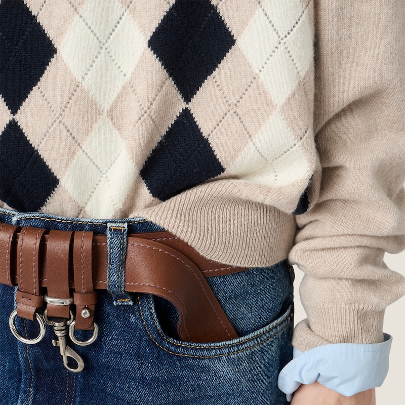 Cashmere polo sweater