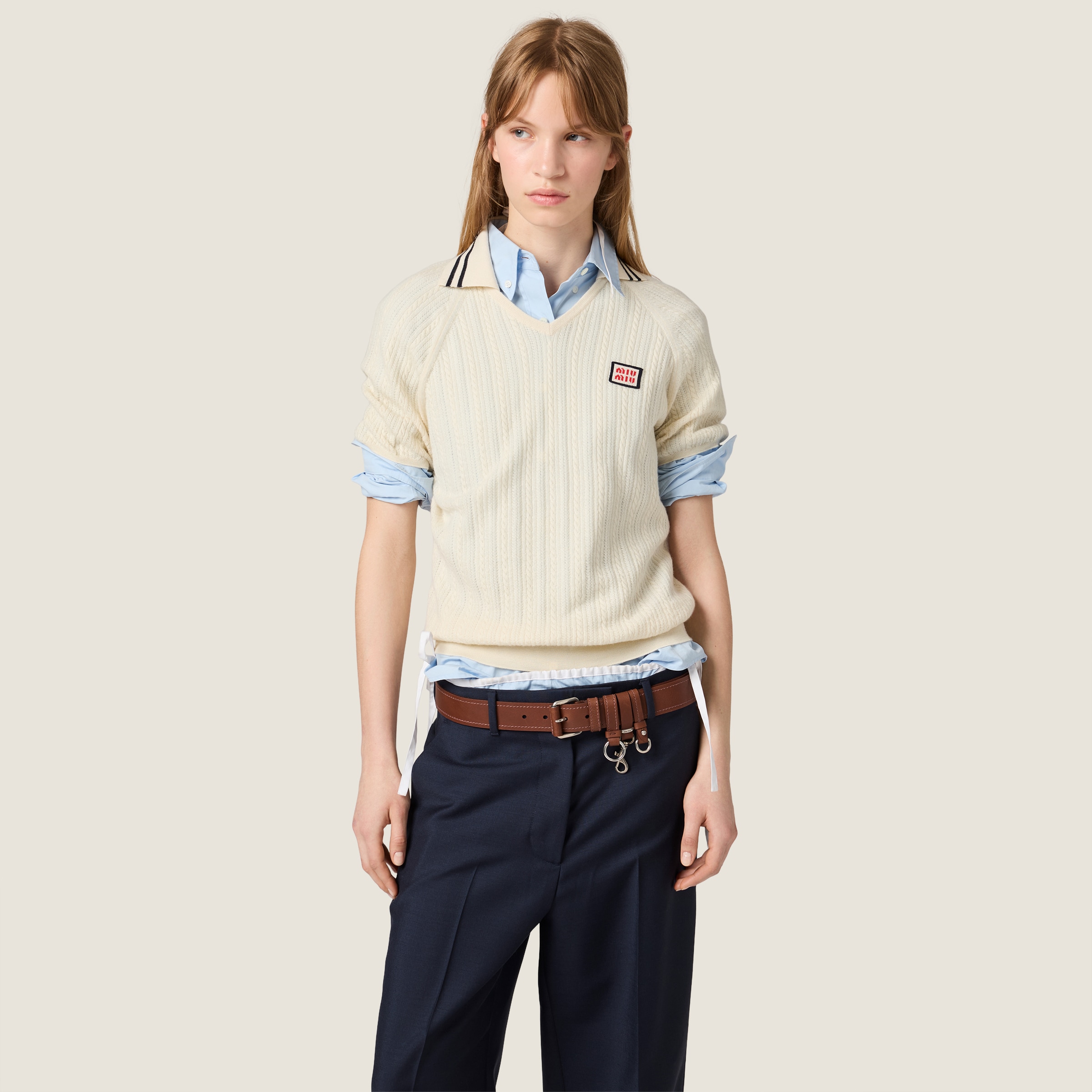 Cashmere polo shirt - thumbnail 2