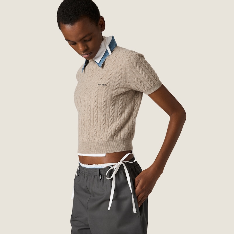 Wool and cashmere knit sweater