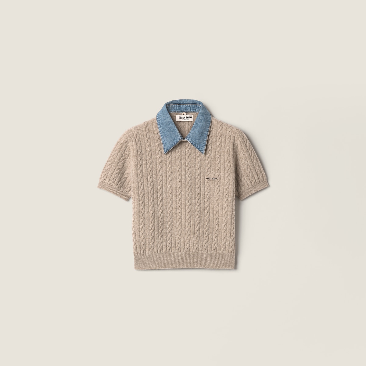 Wool and cashmere knit sweater