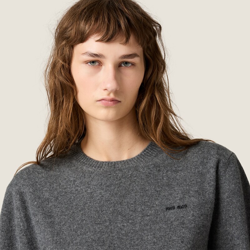 Pullover aus Kaschmir und Jersey