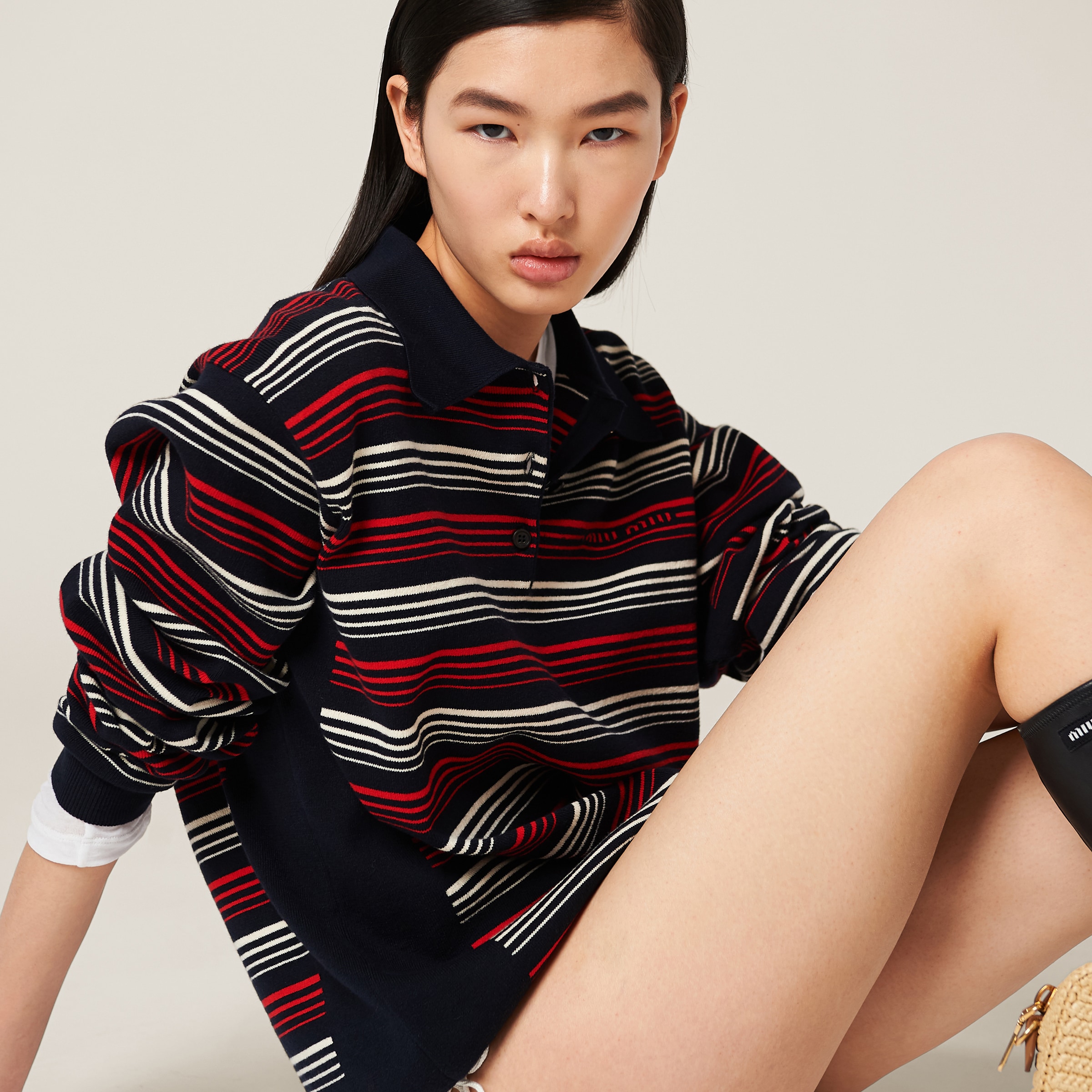 Miu miu polo shirt best sale
