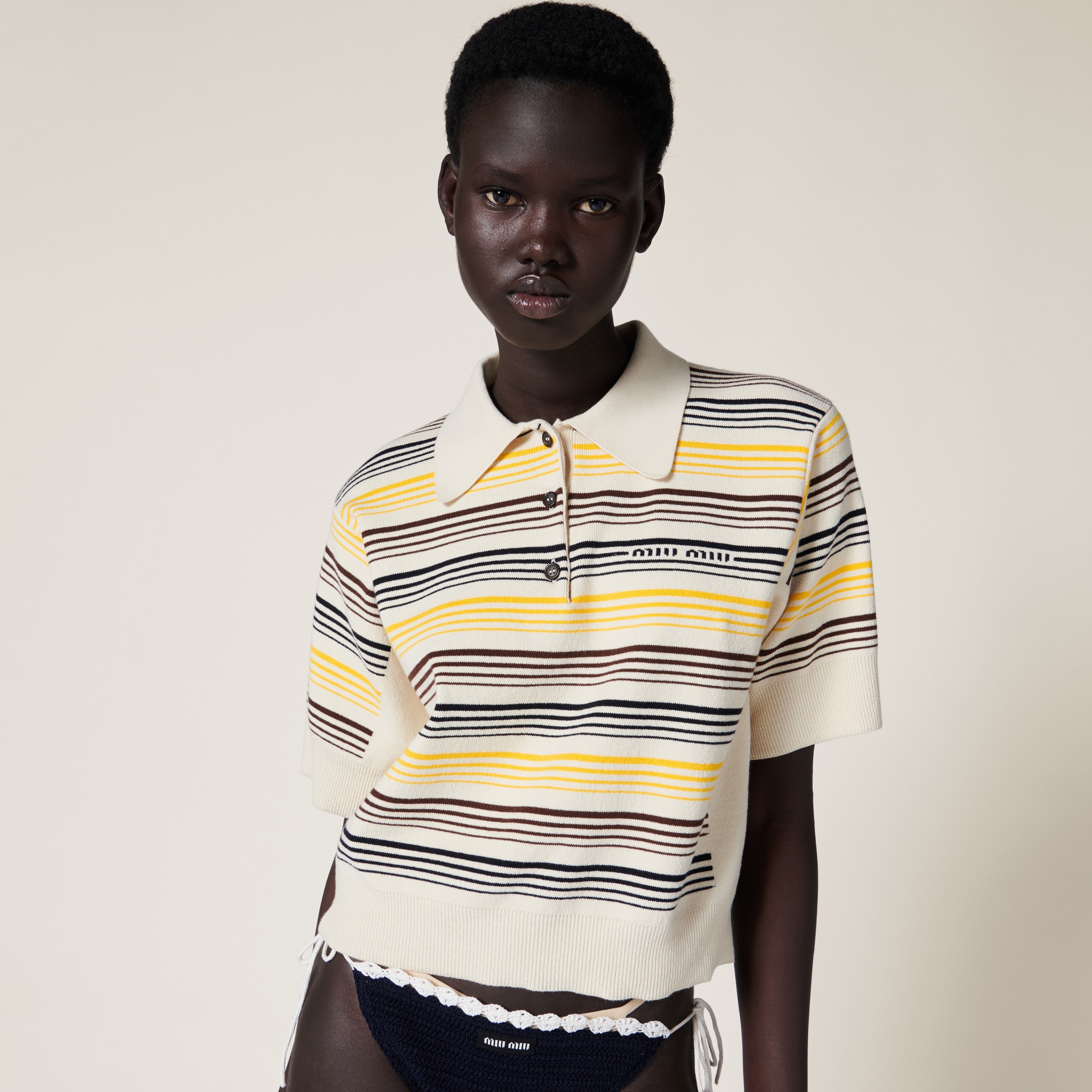 Miu miu polo shirt new arrivals