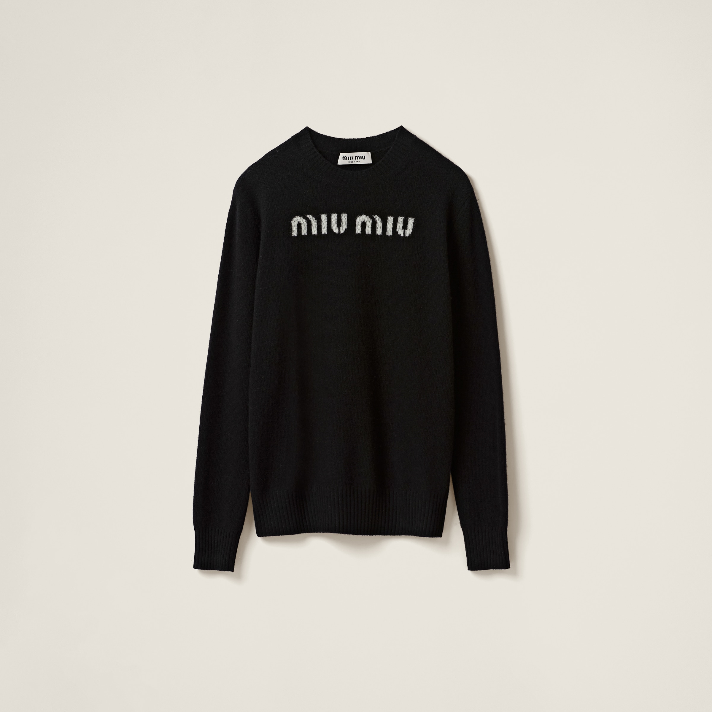 Miu Miu Wool And Cashmere Jumper In Black