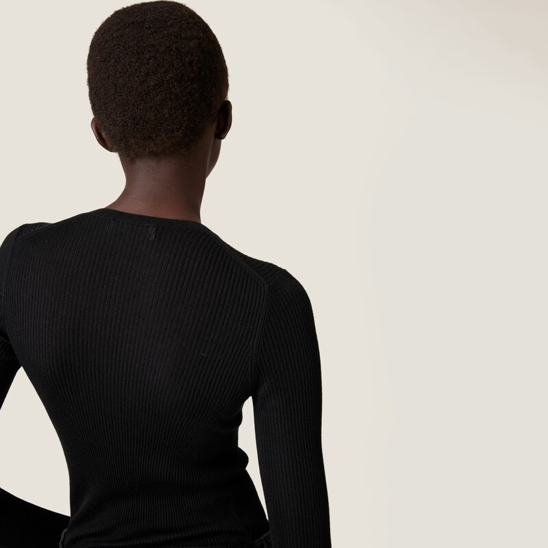 Cashmere and silk sweater