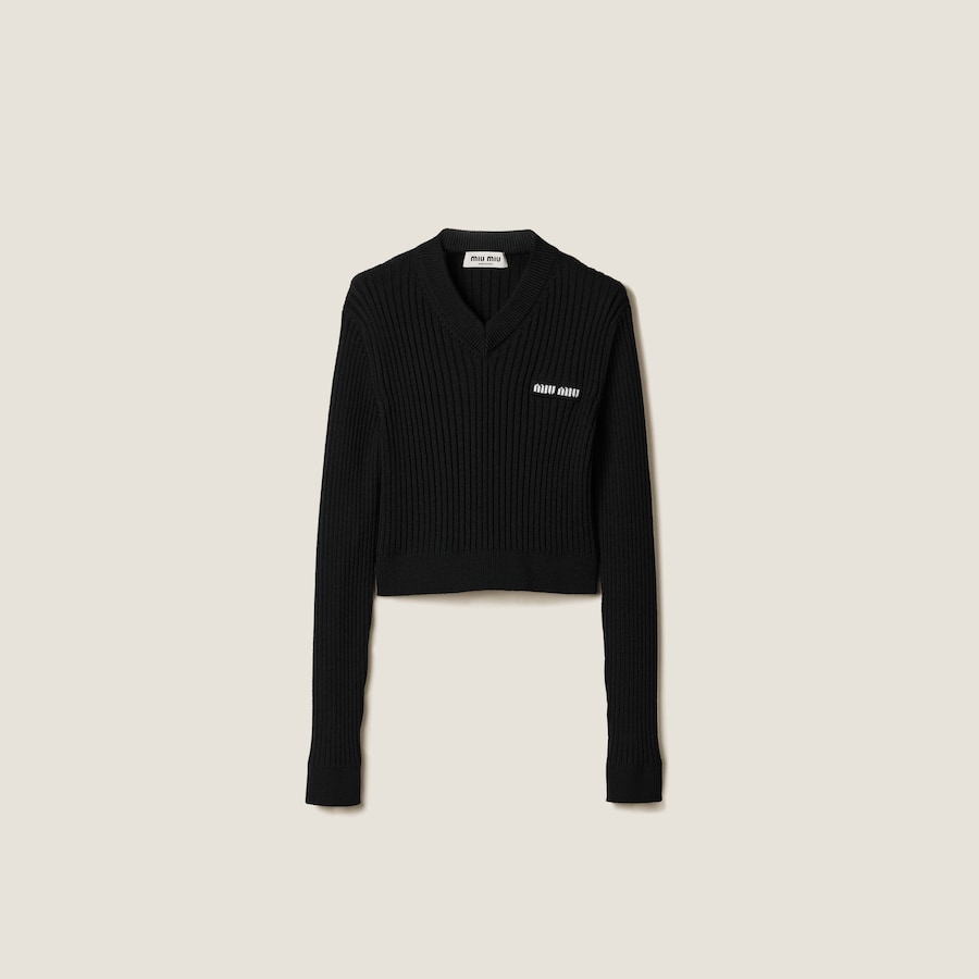 Miu miu cropped sweater online