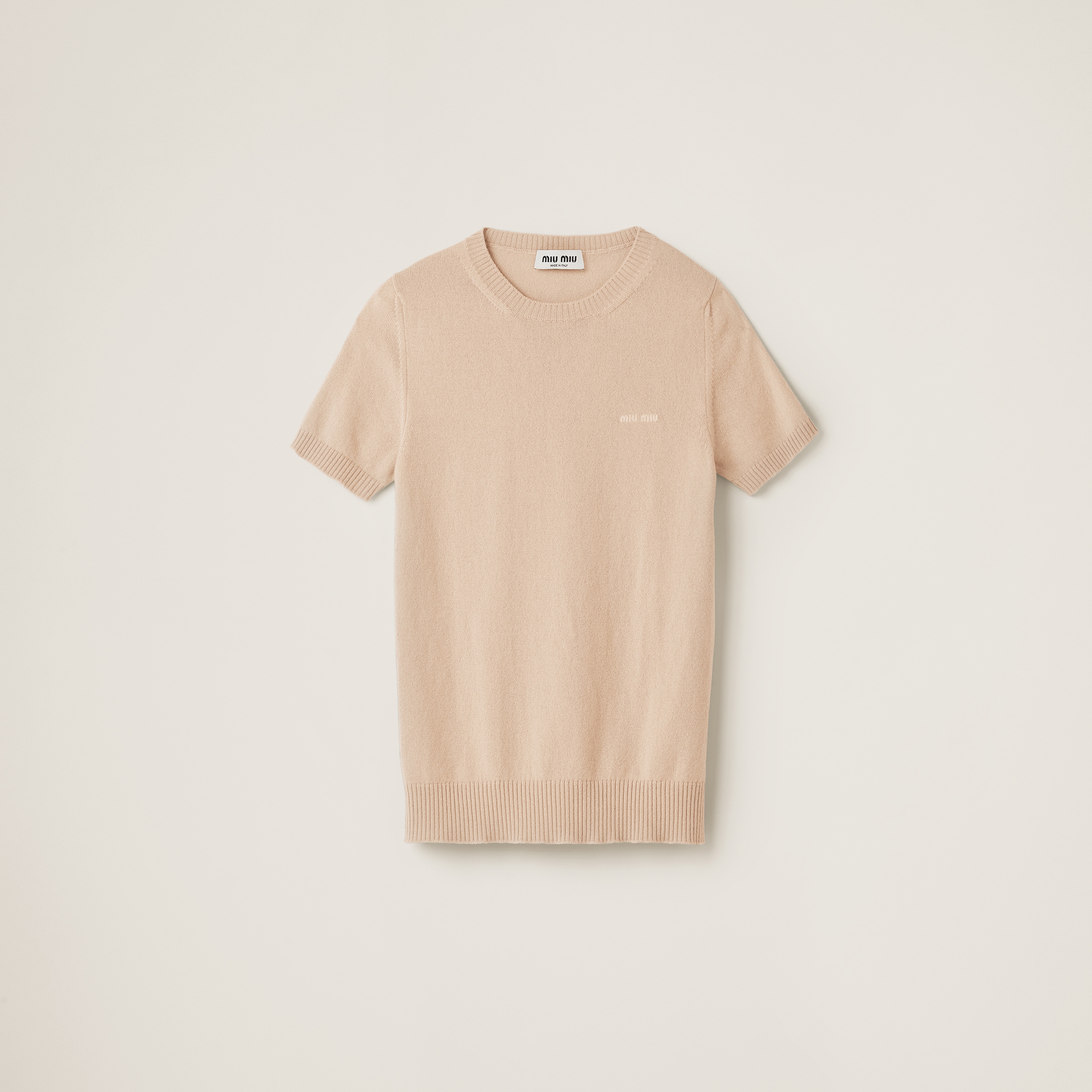 Miu Miu Cashmere Sweater In Albino White