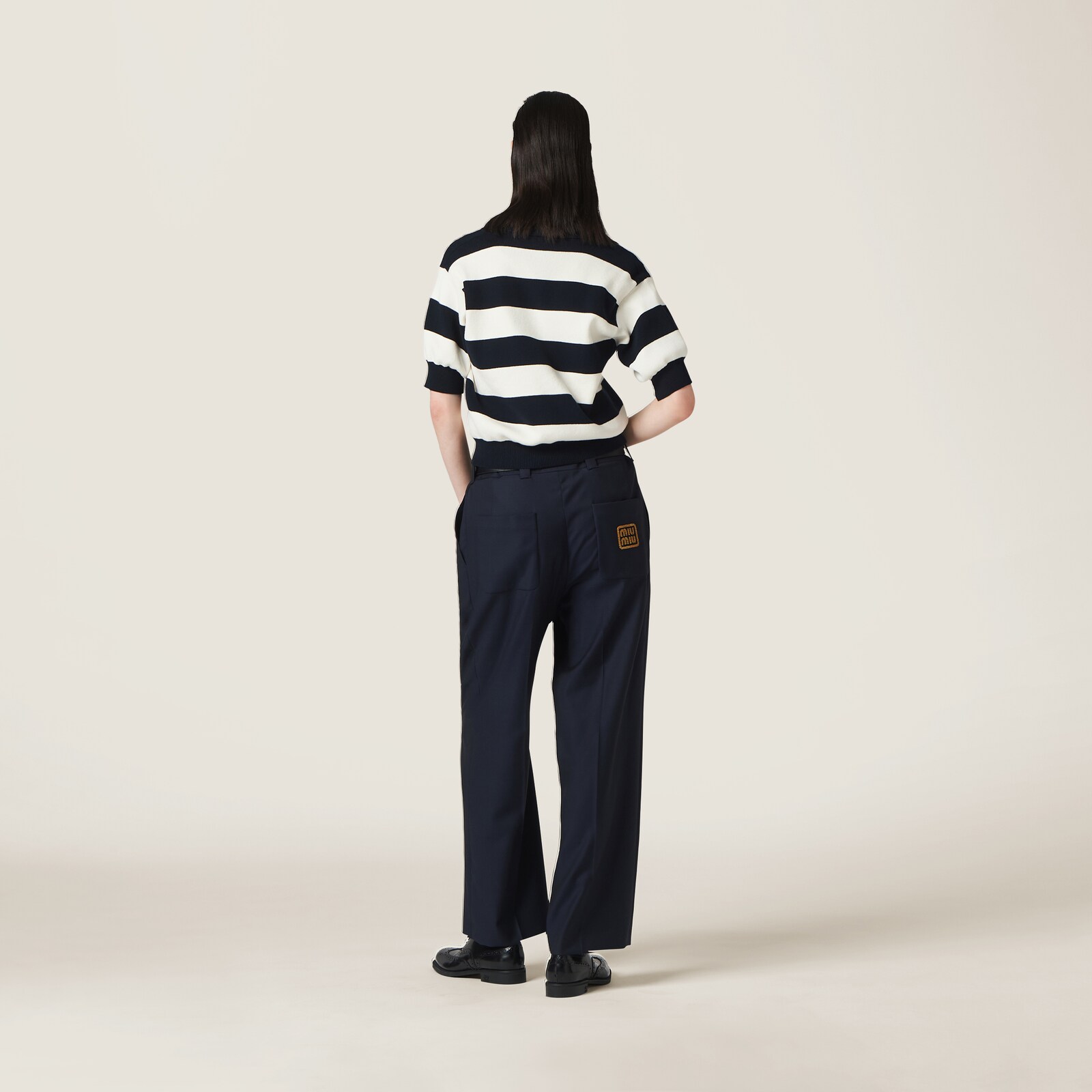 Miu 25C Polo Shirt Mix Short Skirt 228562