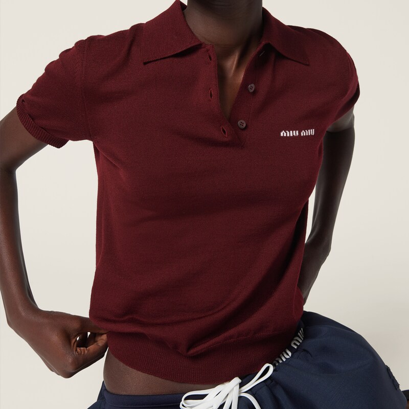 Polo de punto de lana