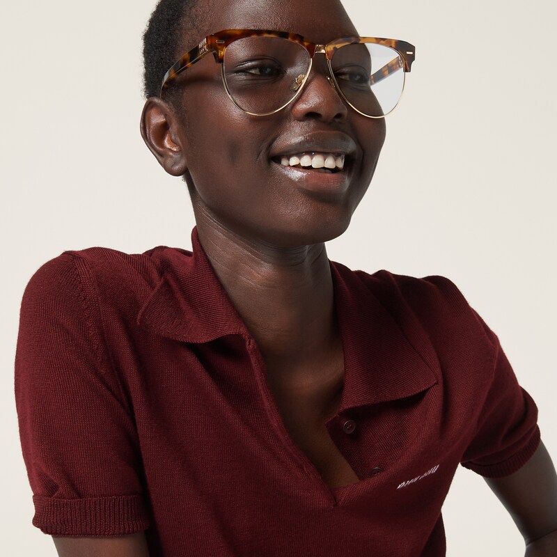 Polo de punto de lana