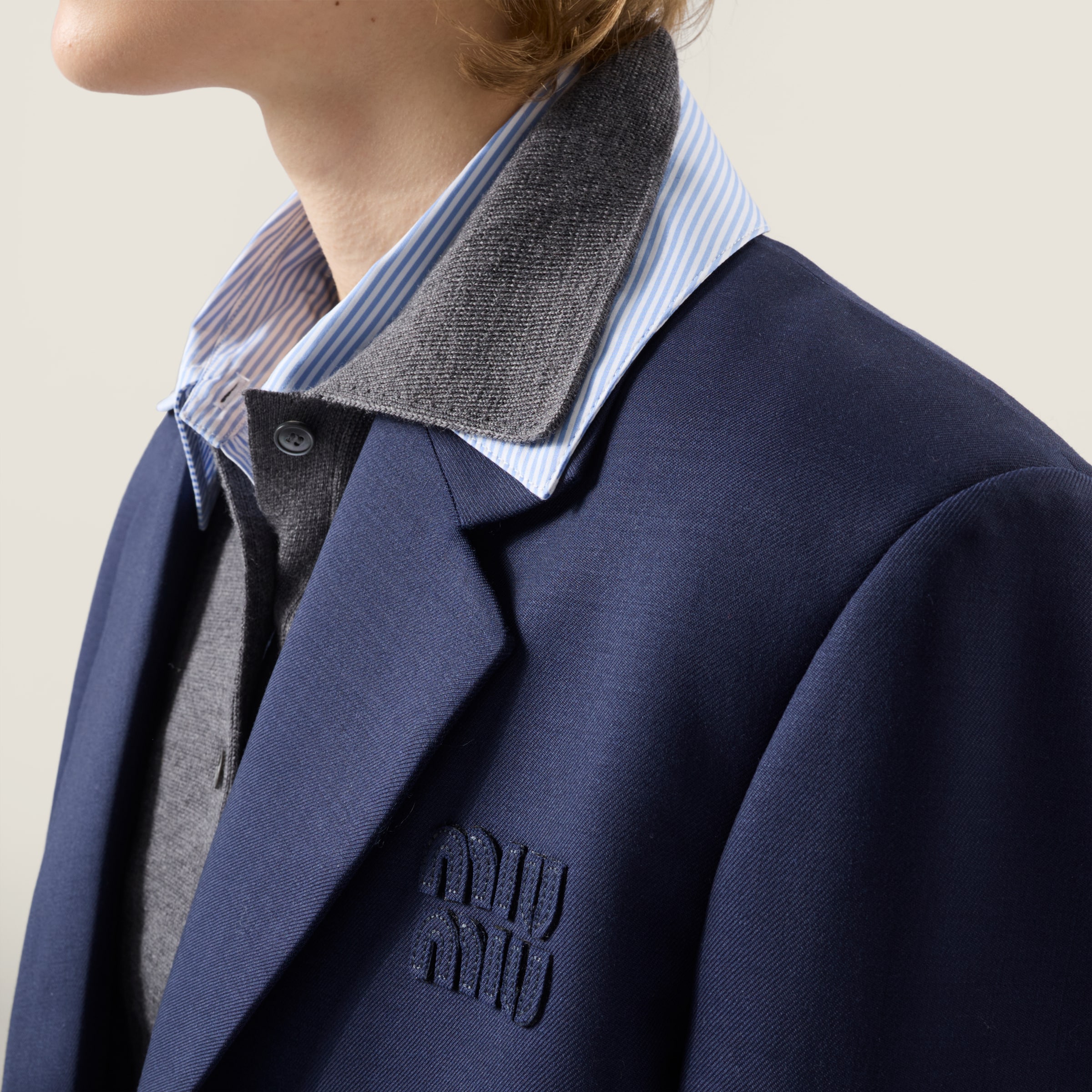 Wool knit polo shirt - thumbnail 6