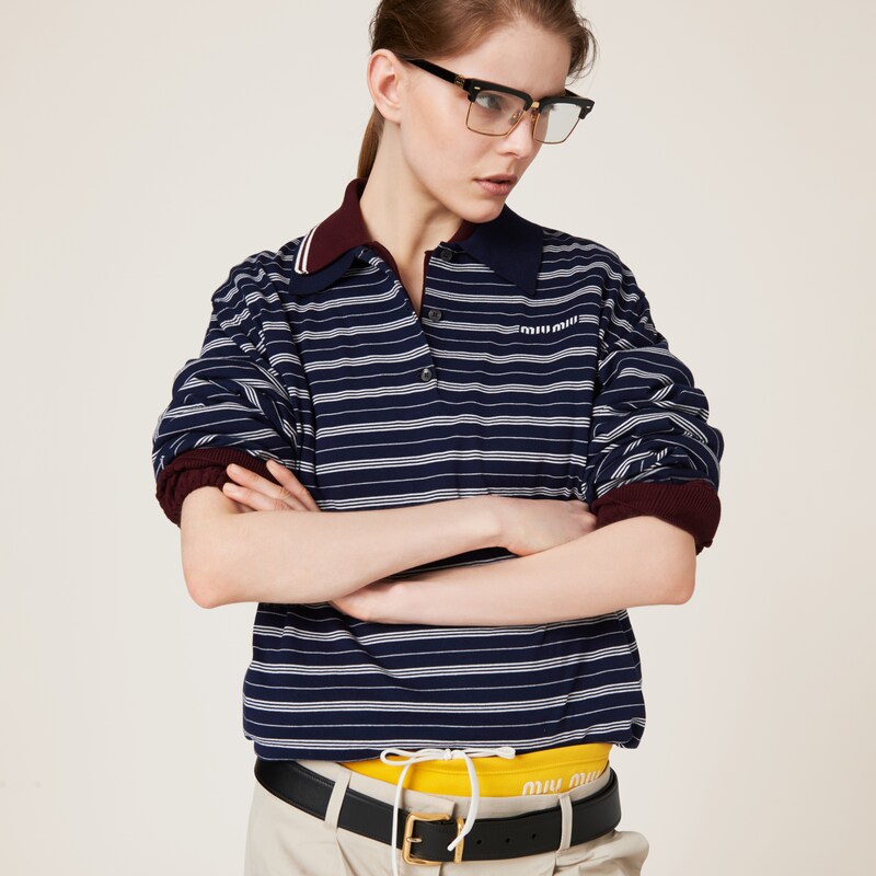 코튼 저지 폴로 셔츠