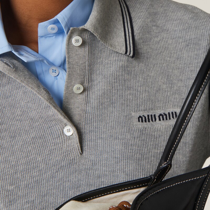 Cotton jersey polo shirt