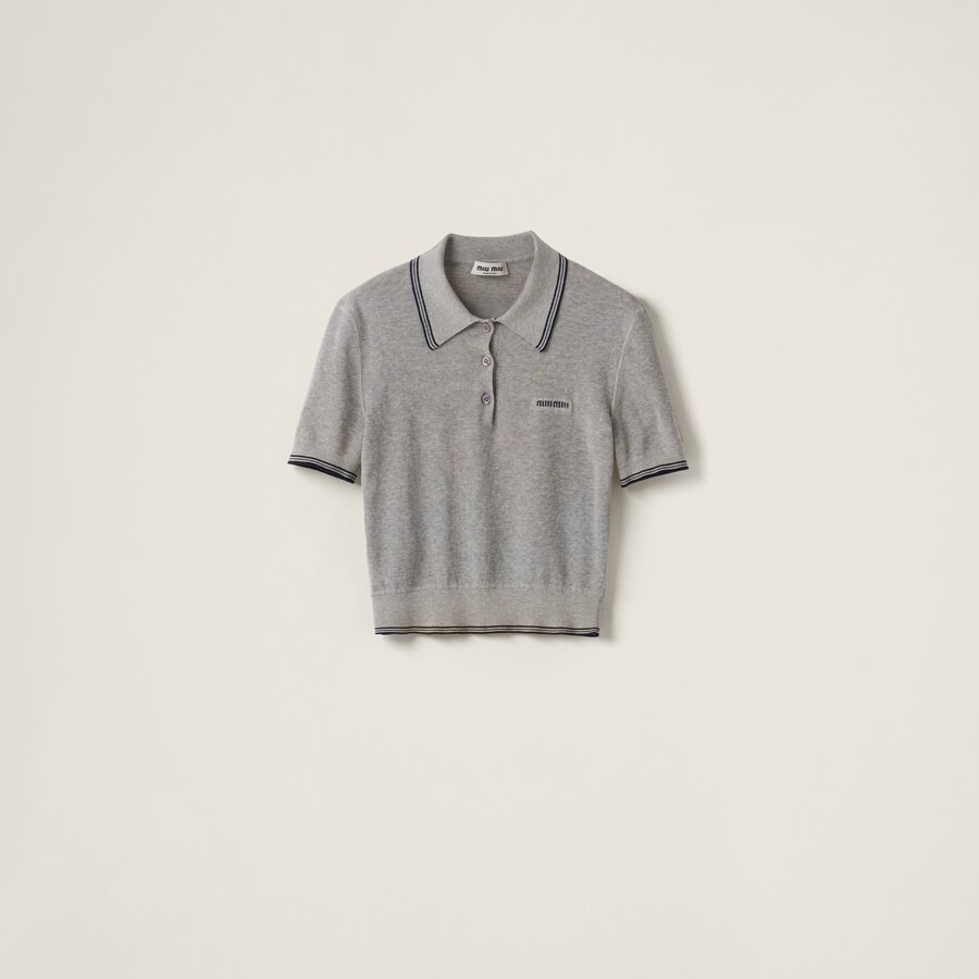 MIUMIU KNIT POLO SHIRT STYLE 392 main image 1