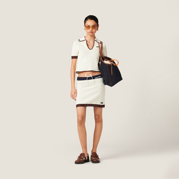 MIUMIU LONG-SLEEVE KNIT TOP STYLE 819