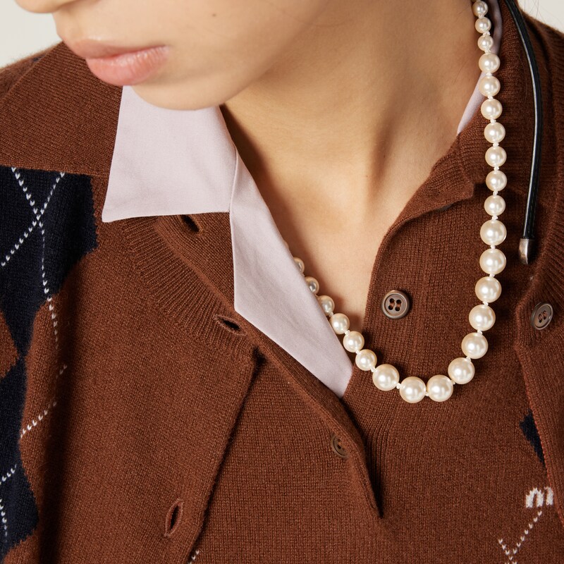 캐시미어 니트 폴로 셔츠