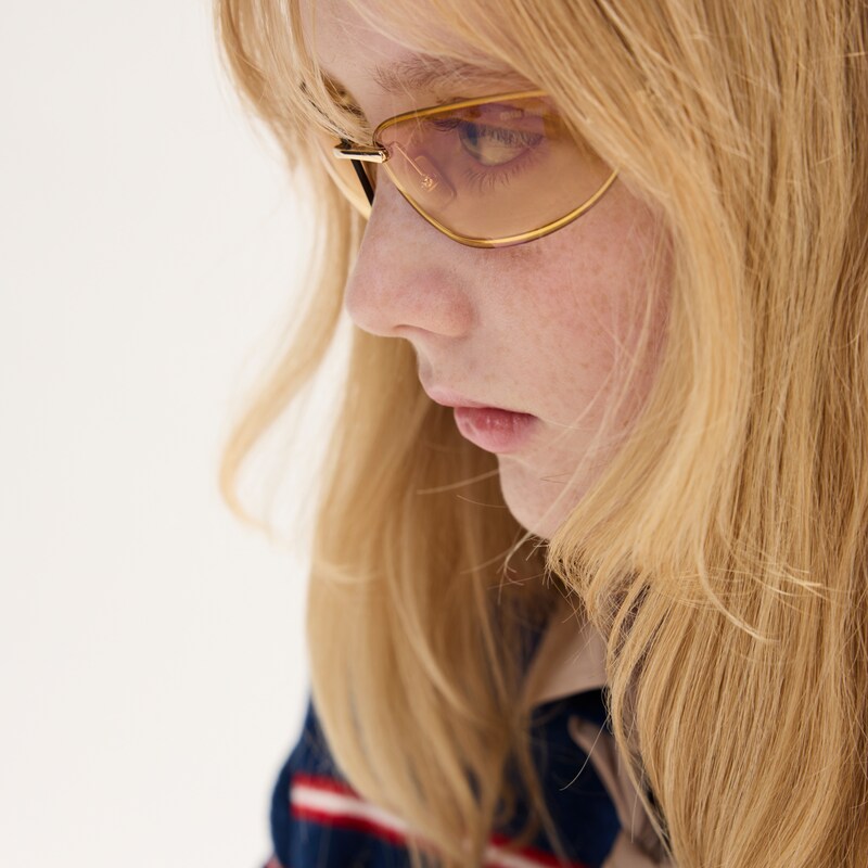 Polo in viscosa a righe