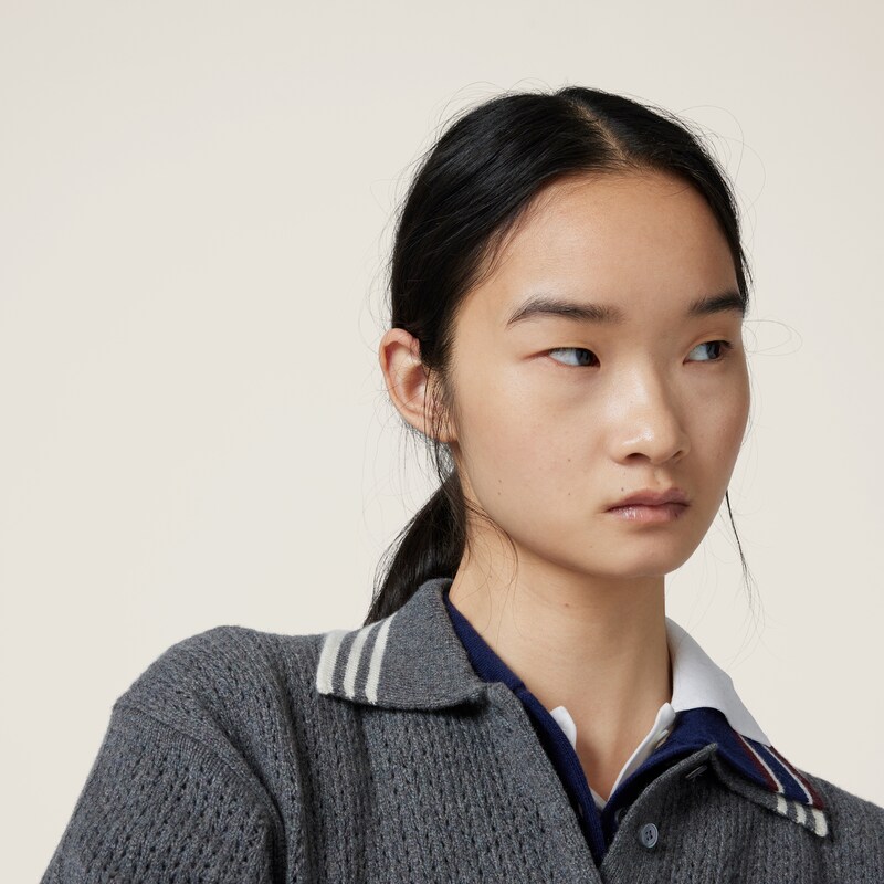 Polo en laine et cachemire