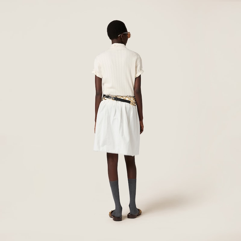 Pull polo en cachemire et soie