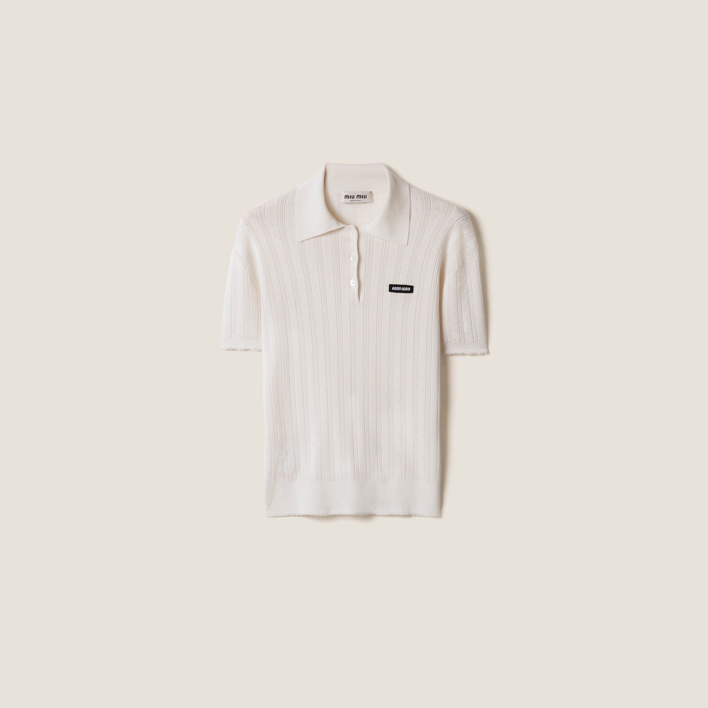 Miu Miu Cashmere And Silk Polo Sweater