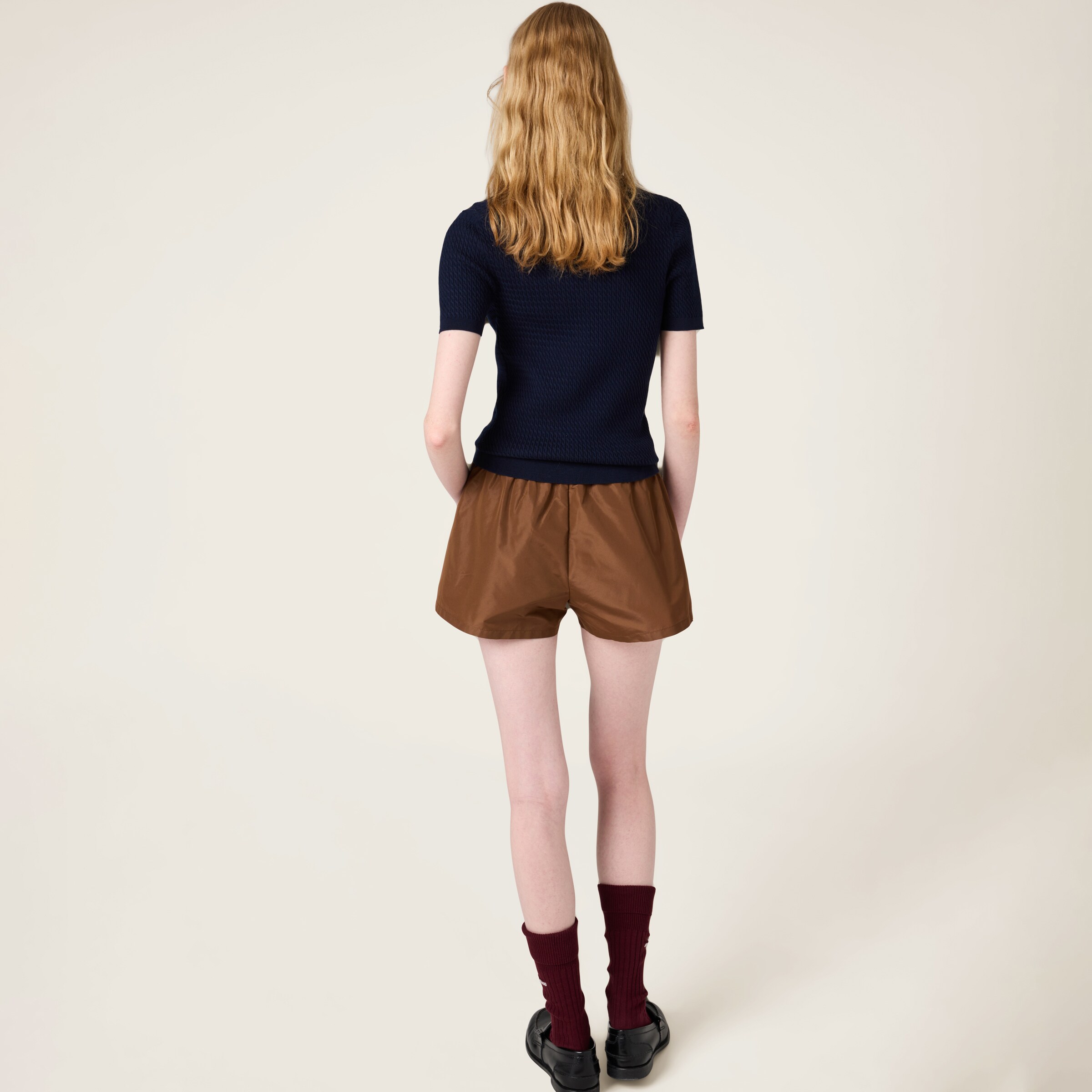 MIUMIU 26S SHORT SLEEVE KNIT SWEATER 1027