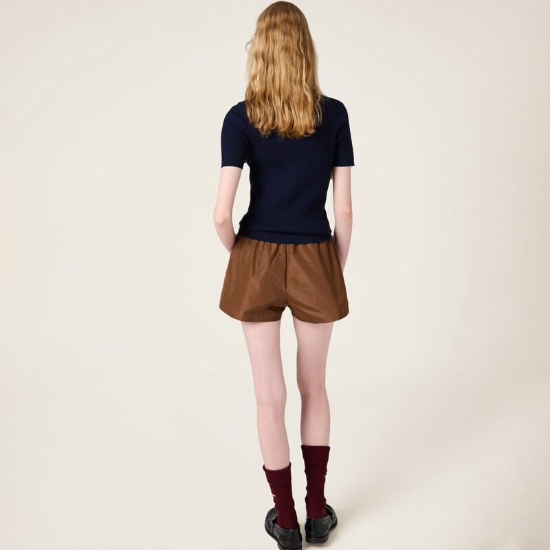 Cashmere and silk cable-knit crew-neck sweater