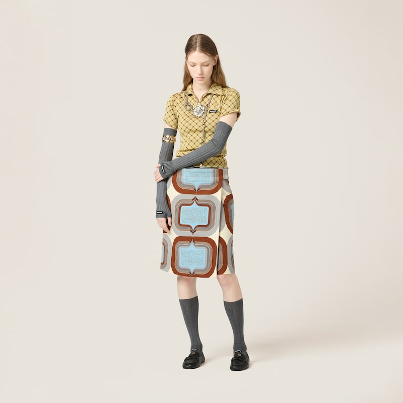 Polo in maglia di seta