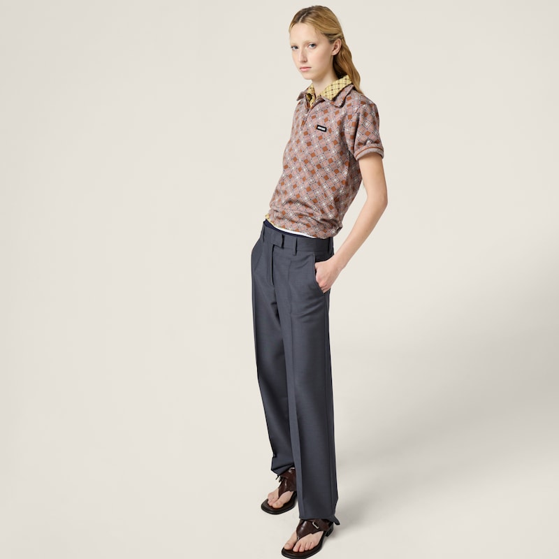 Polo in maglia di seta