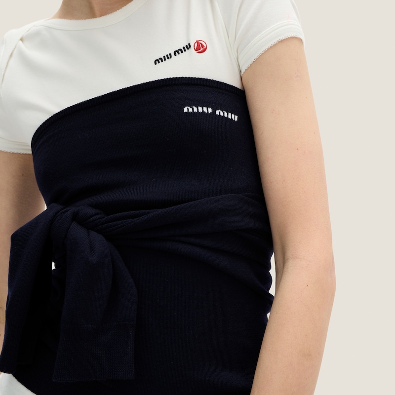 Wool boat-neck sweater