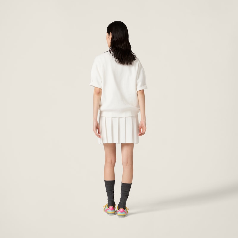 قميص بولو محبوك من القطن