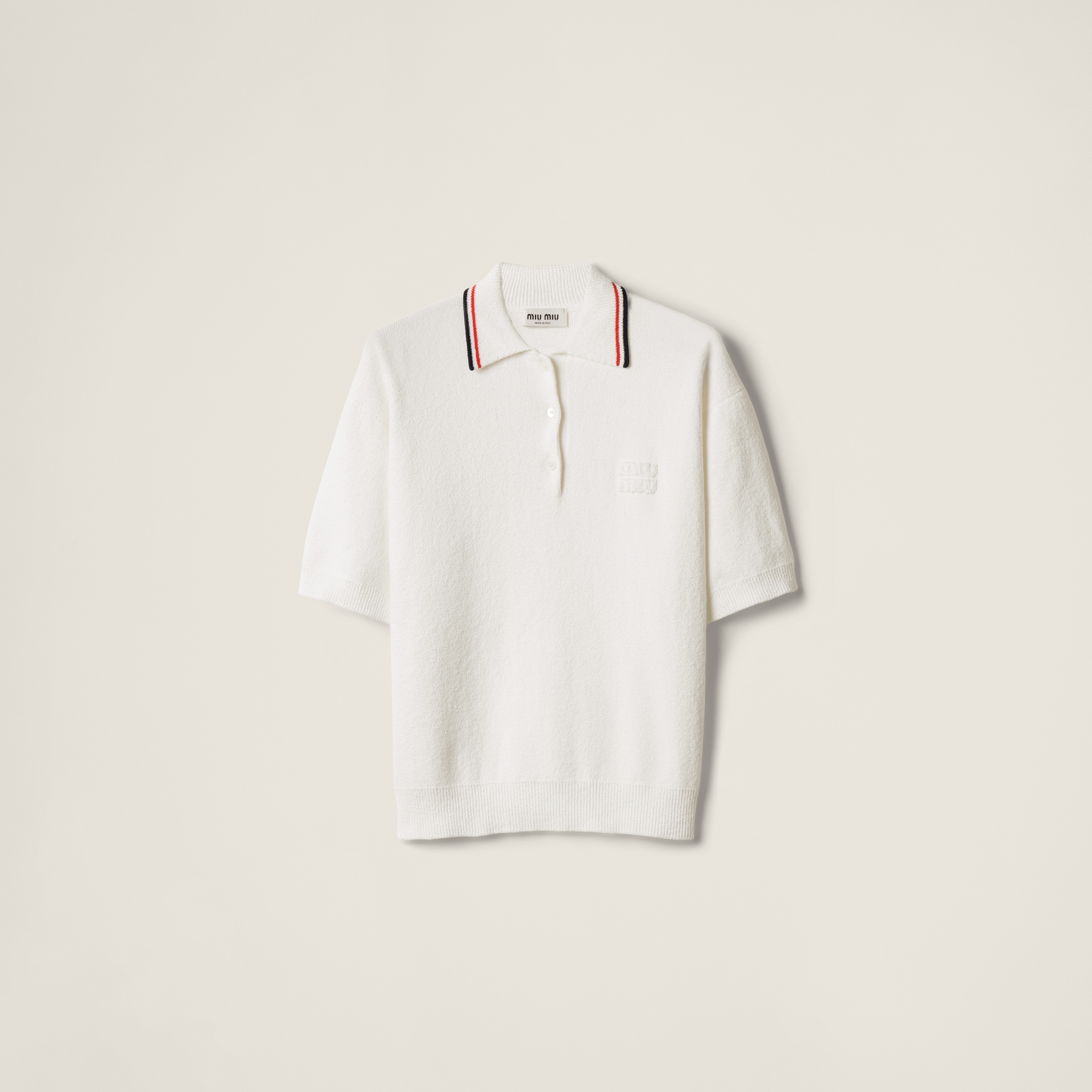 Miu Miu Cotton Knit Polo Shirt