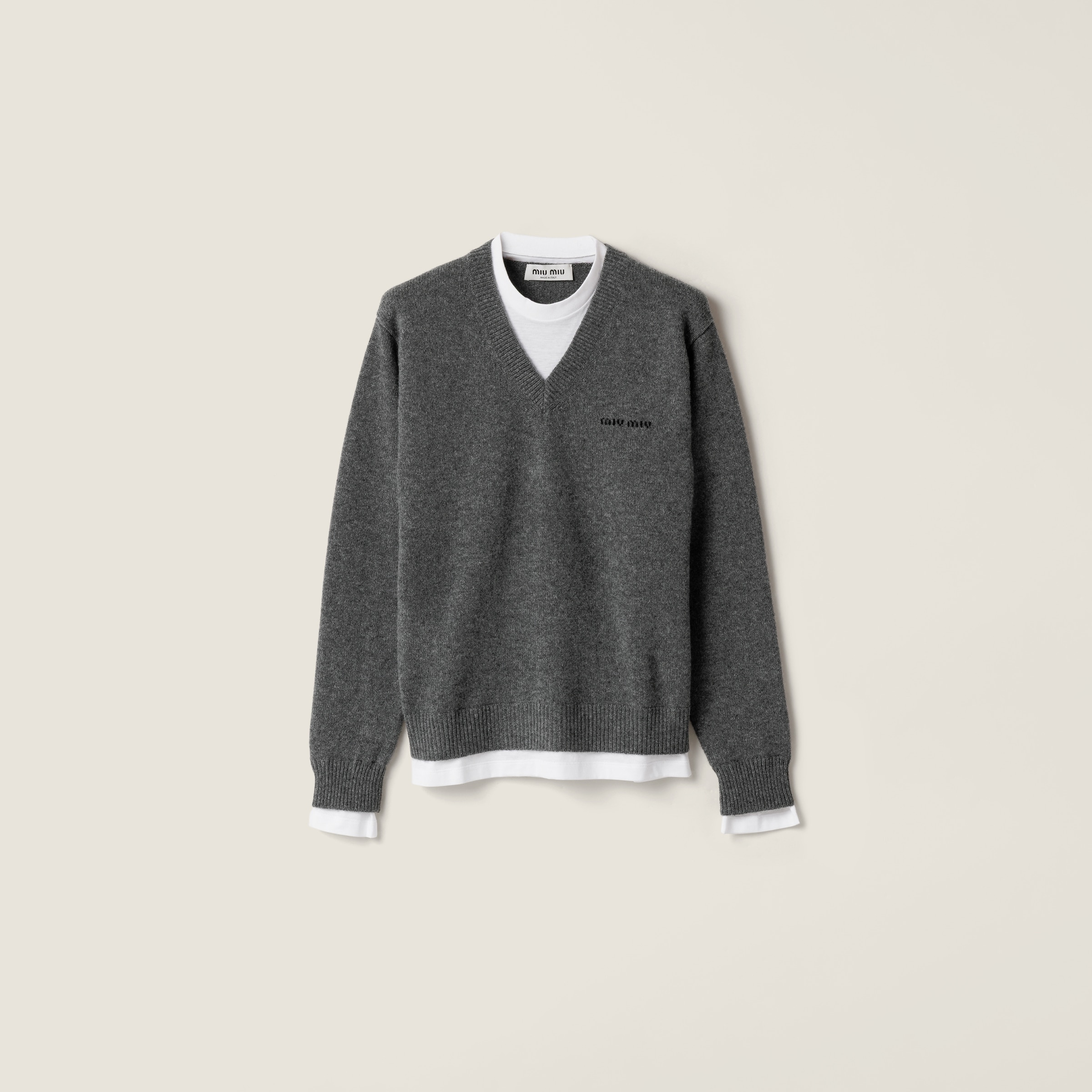 Miu Miu Cashmere V-neck Sweater