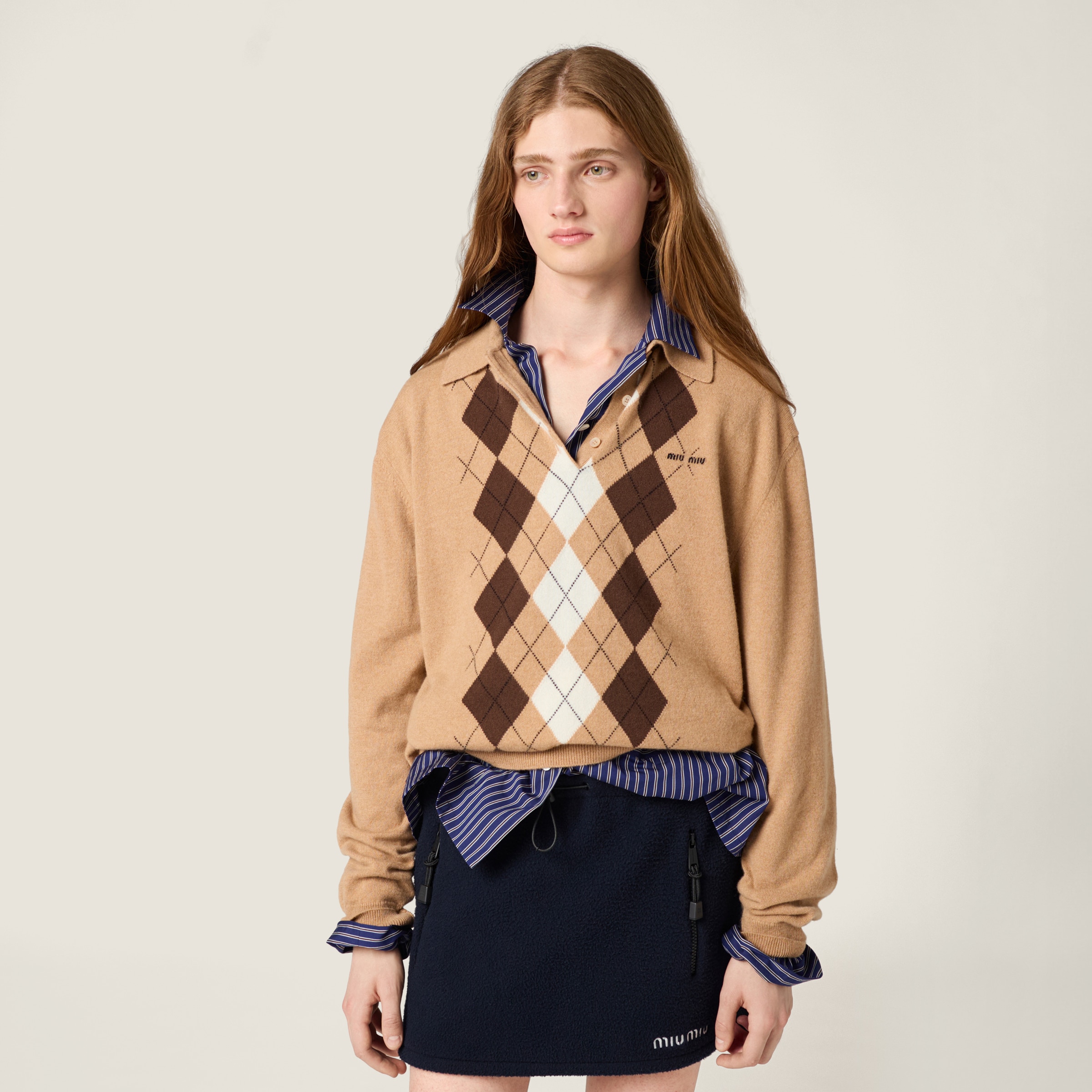Cashmere polo shirt - thumbnail 5