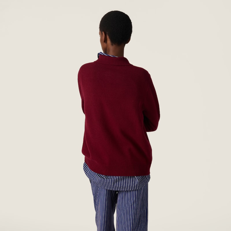 Cashmere polo sweater