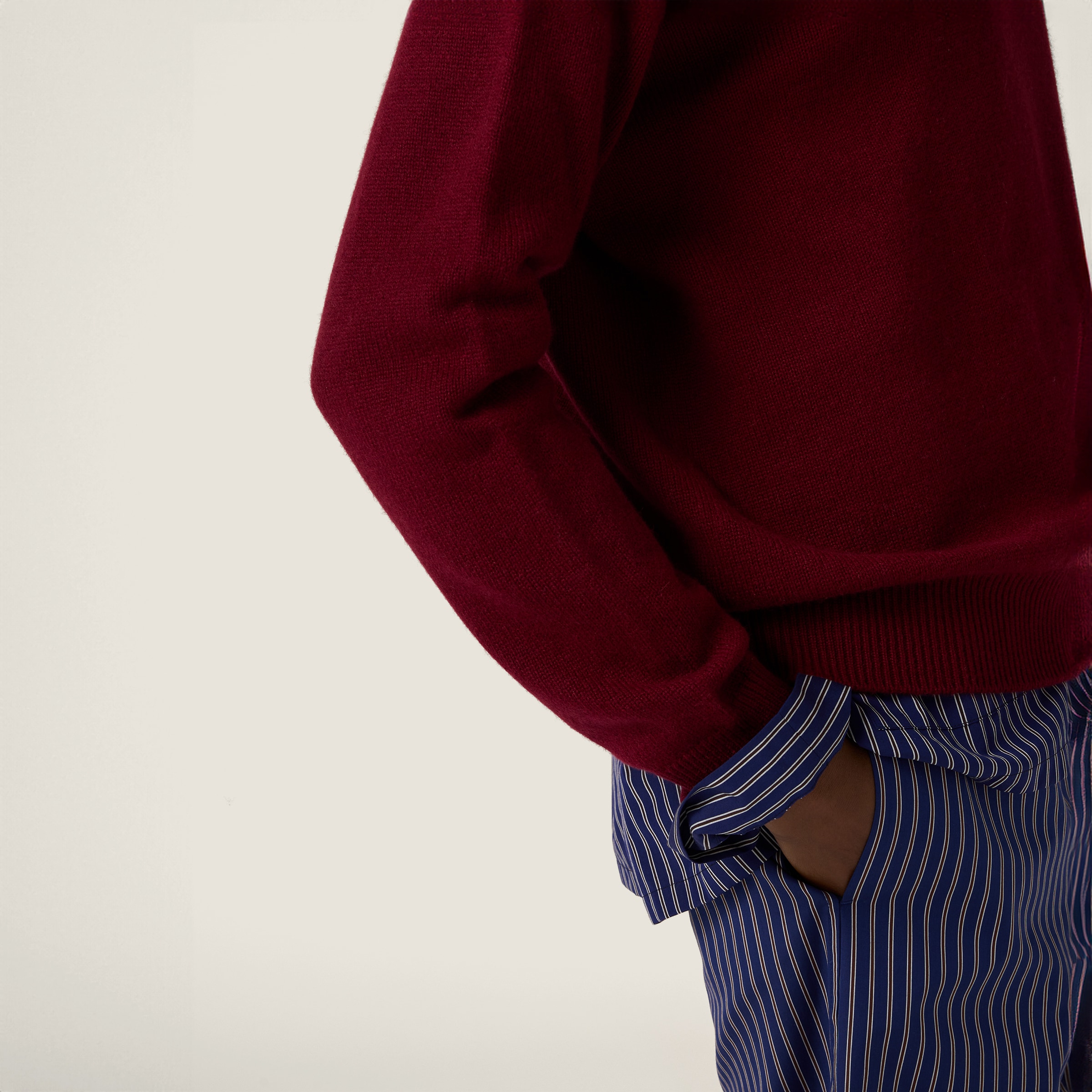 Miu Miu Cashmere Polo Sweater In Multi