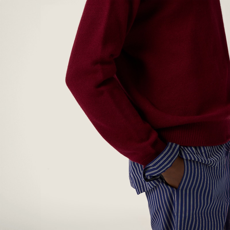 Cashmere polo sweater